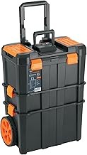 Truper CHP-1925R, Caja para herramientas 19"x25" 3 en 1 desmontable con ruedas grandes de uso rudo