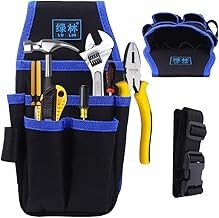 Bolsa de Herramientas Porta Almacenamiento - Portátil Riñonera Bolsos Portaherramientas de Cinturón Ajustable Profundidad para
