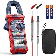 AstroAI Multimetro de Gancho, Pinza Amperimétrica, Multímetro Digital Automático, Medidor de Corriente Voltaje AC/DC, Corriente