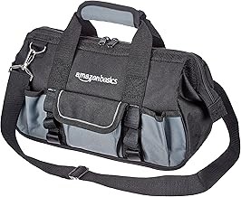 Amazon Basics - Base duradera y resistente al desgaste, bolsa de herramientas con correa, talla S (12 pulgadas)