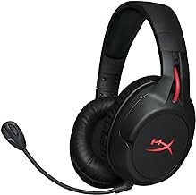 HyperX Cloud Flight – Audífonos para gaming inalámbricos, Batería de larga duración, Micrófono desmontable con cancelación de r
