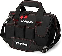 WORKPRO W081020A bolsa de almacenamiento compacta para herramientas, boca ancha superior, 12 pulgadas