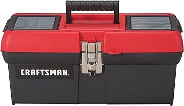 CRAFTSMAN Caja de herramientas, bloqueable, 16 pulgadas, rojo/negro (CMST16901)