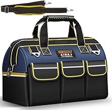 Bolsa de Herramientas,Bolsa para Herramientas de Trabajo de 17 Pulgadas para Hombres Resistente,Bolsa de Trabajo Multiusos Para