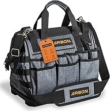 Bolsa de herramientas grande de 16 pulgadas para hombres y mujeres resistente al desgaste base de plástico impermeable bolsa pa