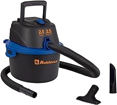 Koblenz WD-2.5 MA Aspiradora Seco Mojado 3 en 1 con Sistema de Expulsión de Aire, 2.5 Galones y Motor de 2.5 HP, Aspira Sólidos
