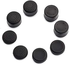 PS4 / Xbox One Gomitas Grips Texturizadas Profesionales 8 Unidades Compatible PS3, PS4, Xbox 360, Xbox One, Xbox One S (Negras)