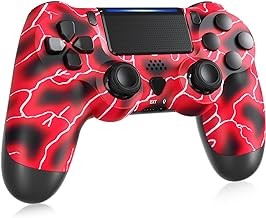 SHINXIN Wireless PS4 Controller, PS4 Controller with Dual Vibration/6-Axis Motion Sensor/Speaker/Audio Jack/Touch Pad/Share But