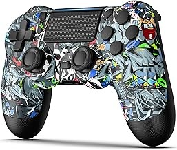 LRSKKD Wireless Controller Compatible with Ps4/Ps4 Slim/Ps4 Pro, Wireless Gams Controller with Dual Vibration, 6-Axis Motion, A