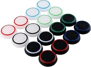 Alomia 16 Pack Gomitas para thumbstick de Silicona. Gomitas Texturizadas. Compatibles con PS5, Xbox.
