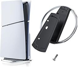 Soporte Vertical Compatible con PS5 / PS5 Slim, Base Antideslizante de Repuesto para Consola Playstation 5 con Tornillo, Diseño
